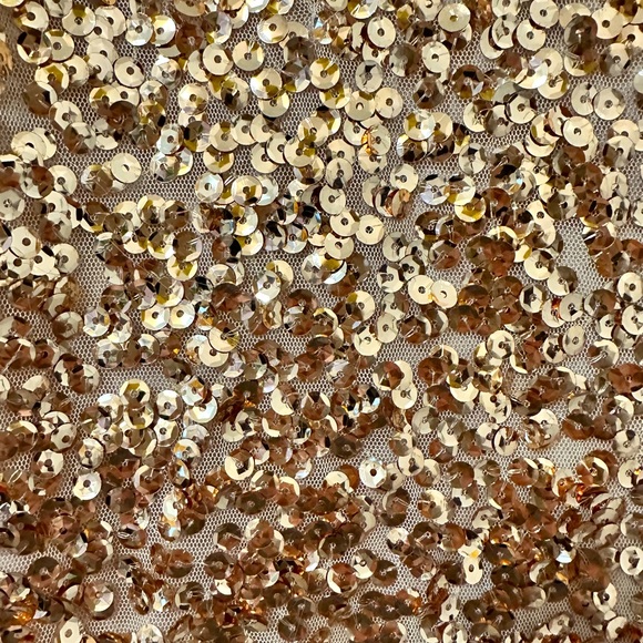 Maniju Rose Gold Sequins Party Dress - Size L - Picture 3 of 4